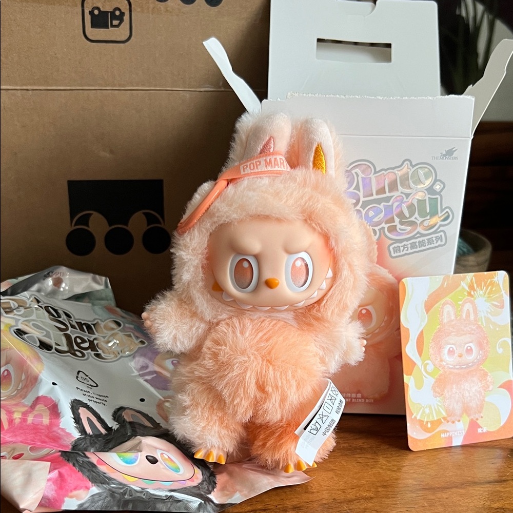 Pop Mart Big Into Energy Labubu- Happiness, New Unboxed 100% Authentic